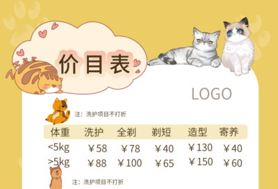 寵物店服務價目表 全面解析與選擇指南